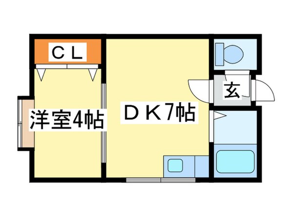 ア－クコ－ト東区役所前Ⅱの物件間取画像